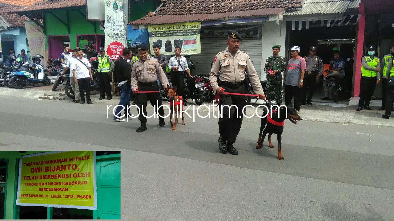 Eksekusi Lahan Dan Bangunan di Tanggulangin Dikawal Ketat Petugas Gabungan